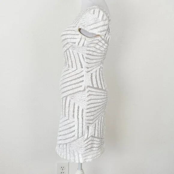 Dress the Population Tabitha Cap Sleeve Sequin Dress - M - Picture 6 of 11